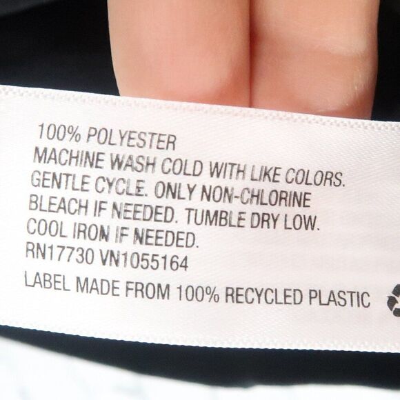 A NEW DAY BLACK RAYON HIGH WAIST SHORTS WITH POCKETS AND FRONT TIE DETAIL SIZE L - Picture 3 of 7